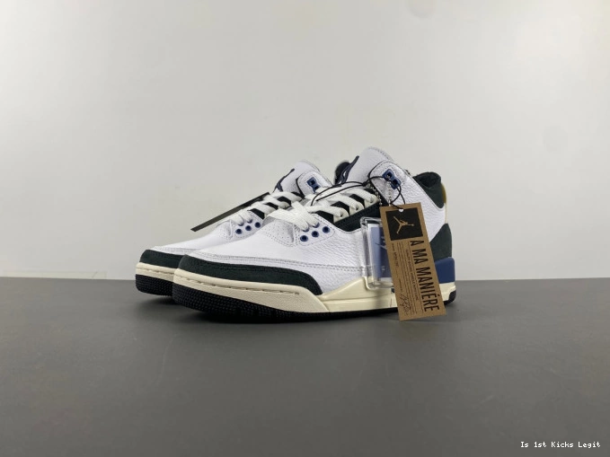 A Air Jordan 3 Blue SP Maniere x Diffused Ma OG HV8571-100 0717